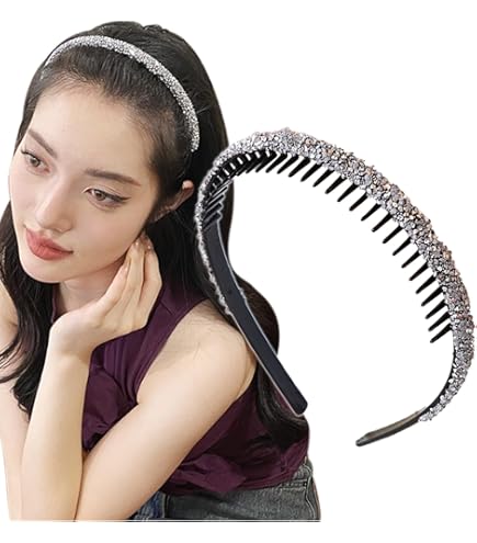 Amazon.co.jp: コンプレックスビズ クリスタルメッシュ ヘアバンド